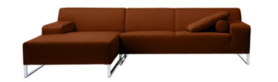 Objekt: Sofa - Sofa Form: L-Form - Sofa Bezug: Leder - Sofa Farbton: Mittel - 